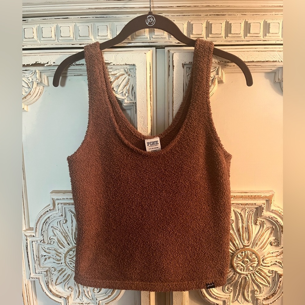 🔥$15🔥 PINK VS Fuzzy Tank Teddy Bear 🧸 Brown
